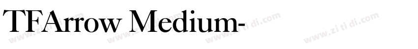 TFArrow Medium字体转换